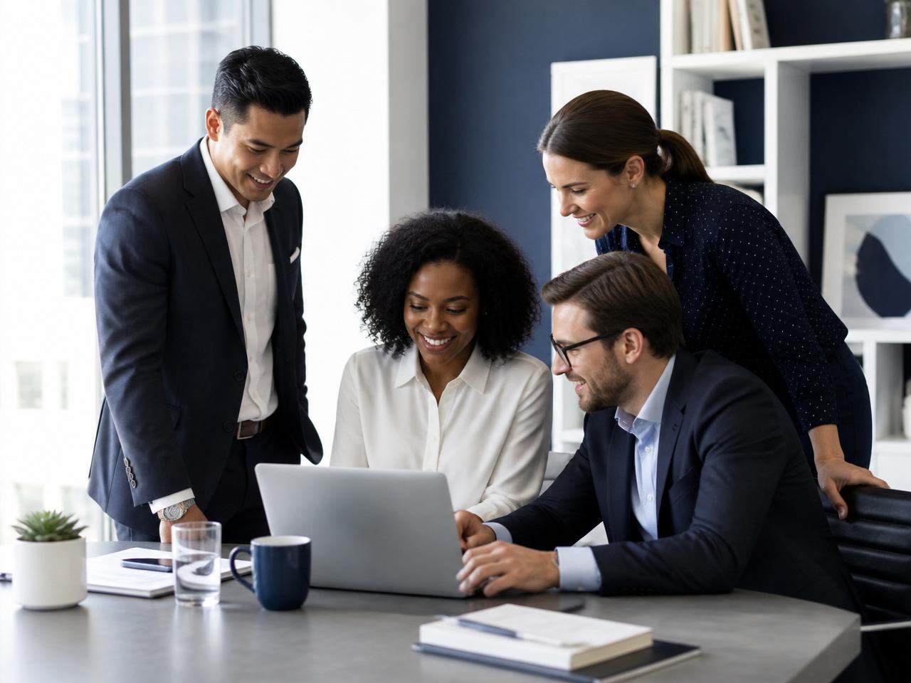 Brand team reviewing campaign performance